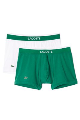Lacoste Lacoste boxershorts groen wit 2-pack