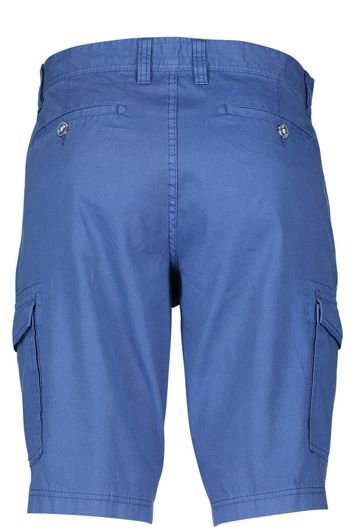 Regular fit shorts Brax met print blauw