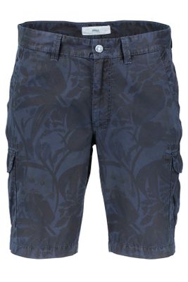 Brax Navy Brax shorts met print regular fit