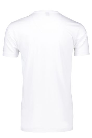 Alan Red West Virgina t-shirt wit effen katoen