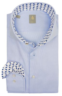 Laatste items Jacques Britt overhemd blauw widespread boord