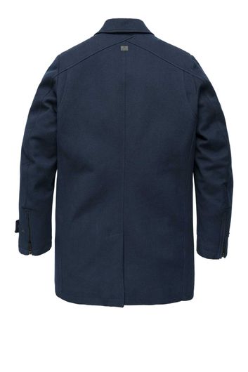 Donkerblauwe Cast Iron jas  halflang