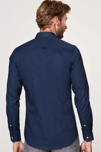 Profuomo overhemd Super Slim Fit donkerblauw