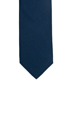 Profuomo Profuomo stropdas donkerblauw zijde