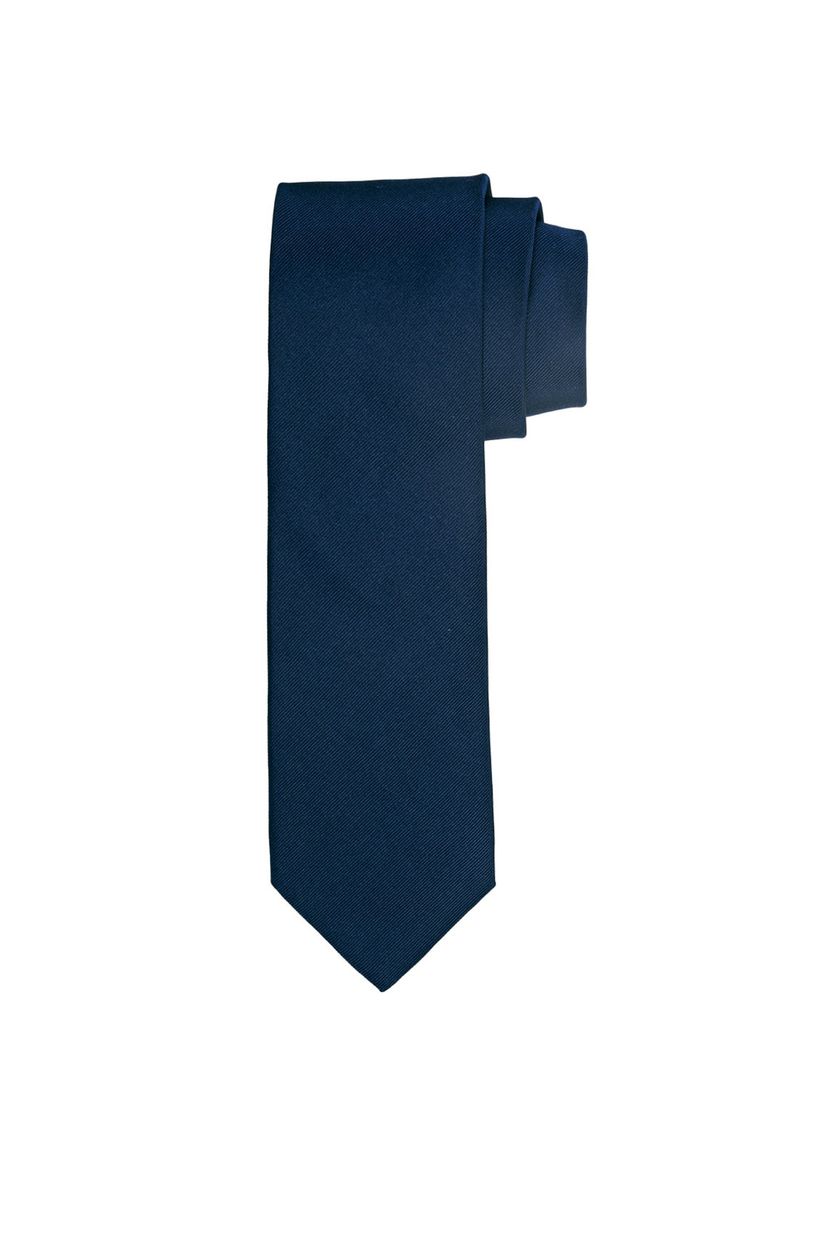 Profuomo stropdas donkerblauw zijde