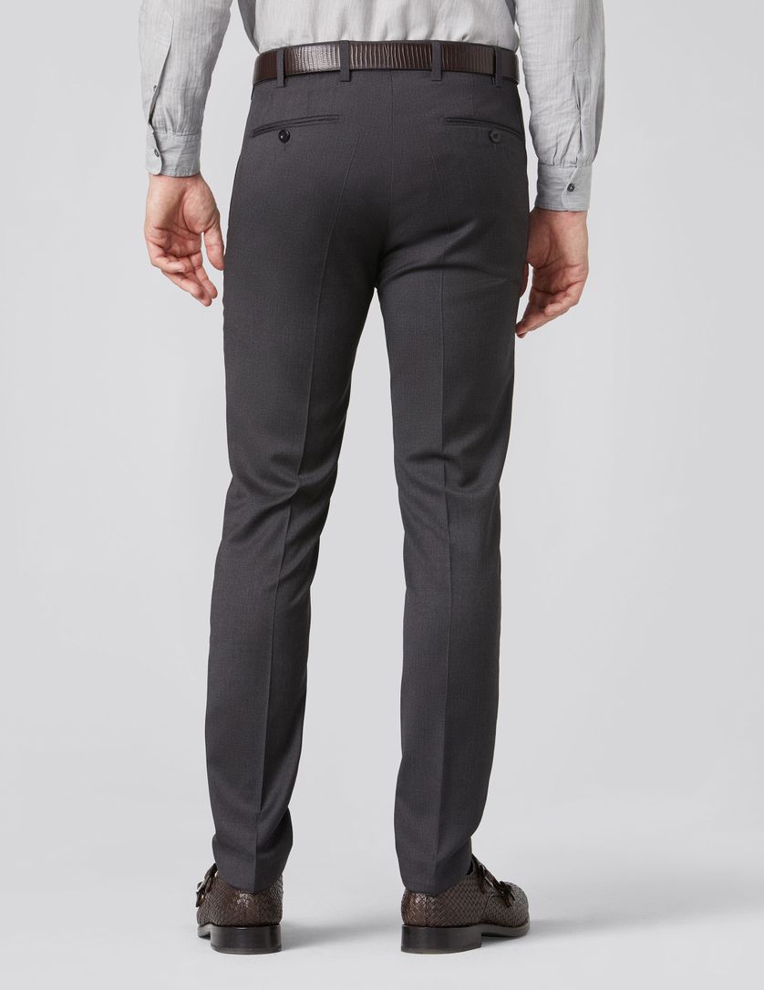 Meyer Bonn pantalon grijs effen wol