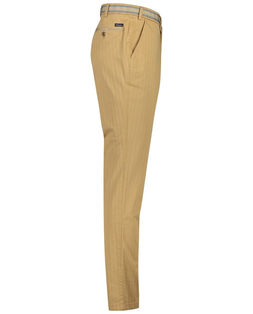 Gardeur katoenen broek Sonny bruin effen katoen