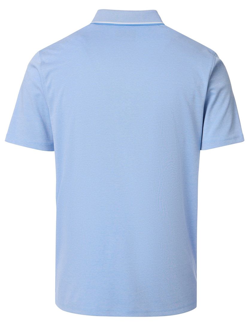 poloshirt korte mouw Casa Moda lichtblauw wijde fit