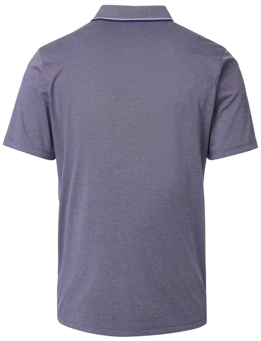 poloshirt korte mouw Casa Moda blauw borstzak