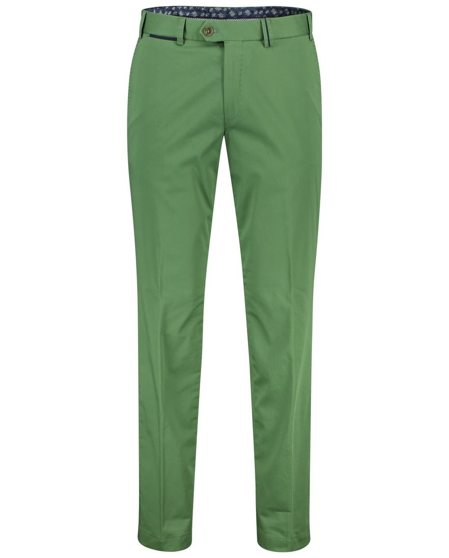 Hiltl broek Peaker-s flatfront groen stretch