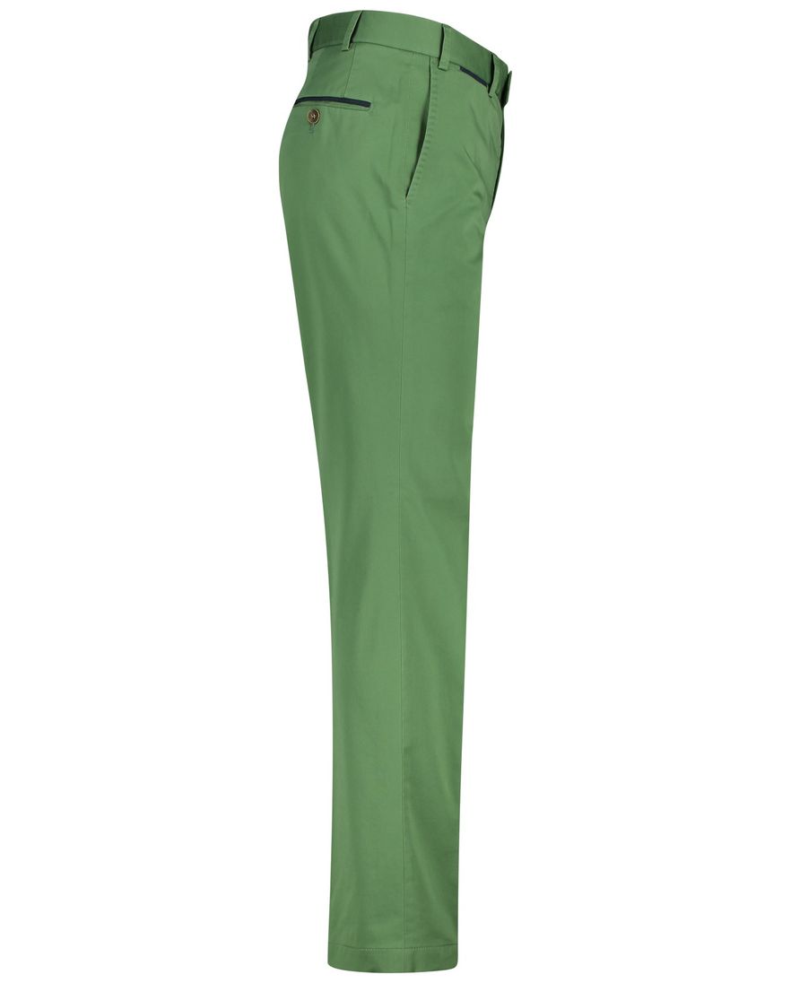 Hiltl broek Peaker-s flatfront groen stretch