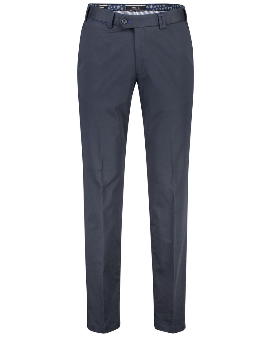 Hiltl pantalon donkerblauw effen