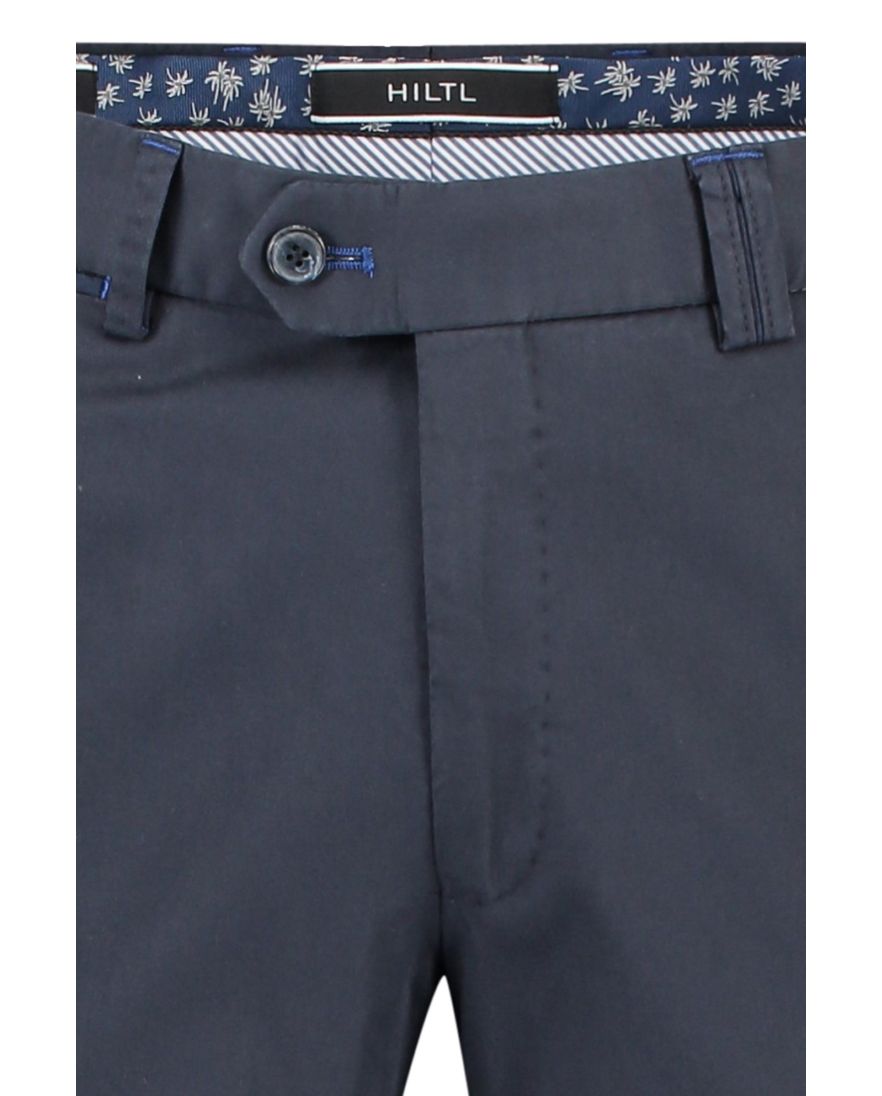 Hiltl pantalon donkerblauw effen