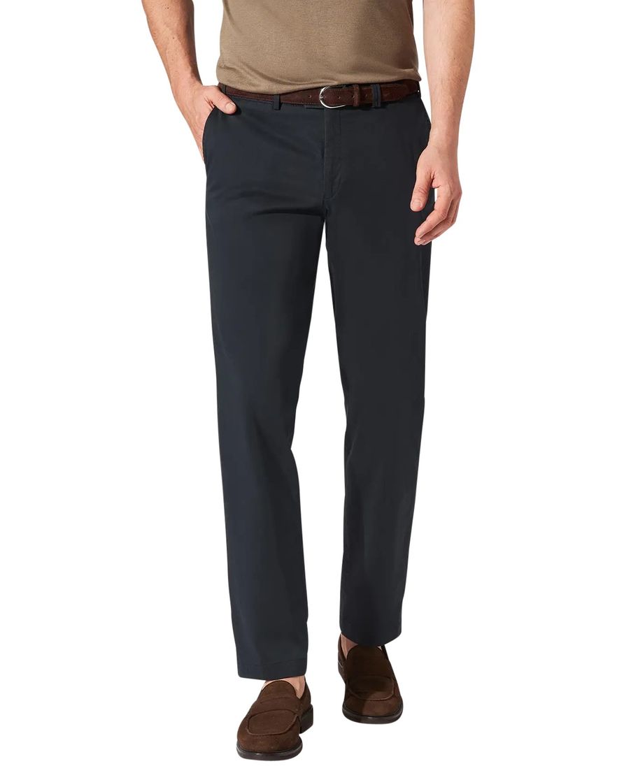 Hiltl pantalon donkerblauw effen