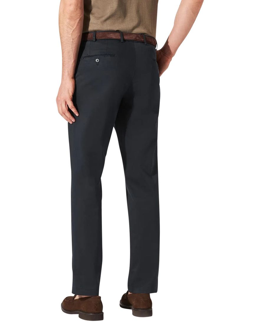 Hiltl pantalon donkerblauw effen