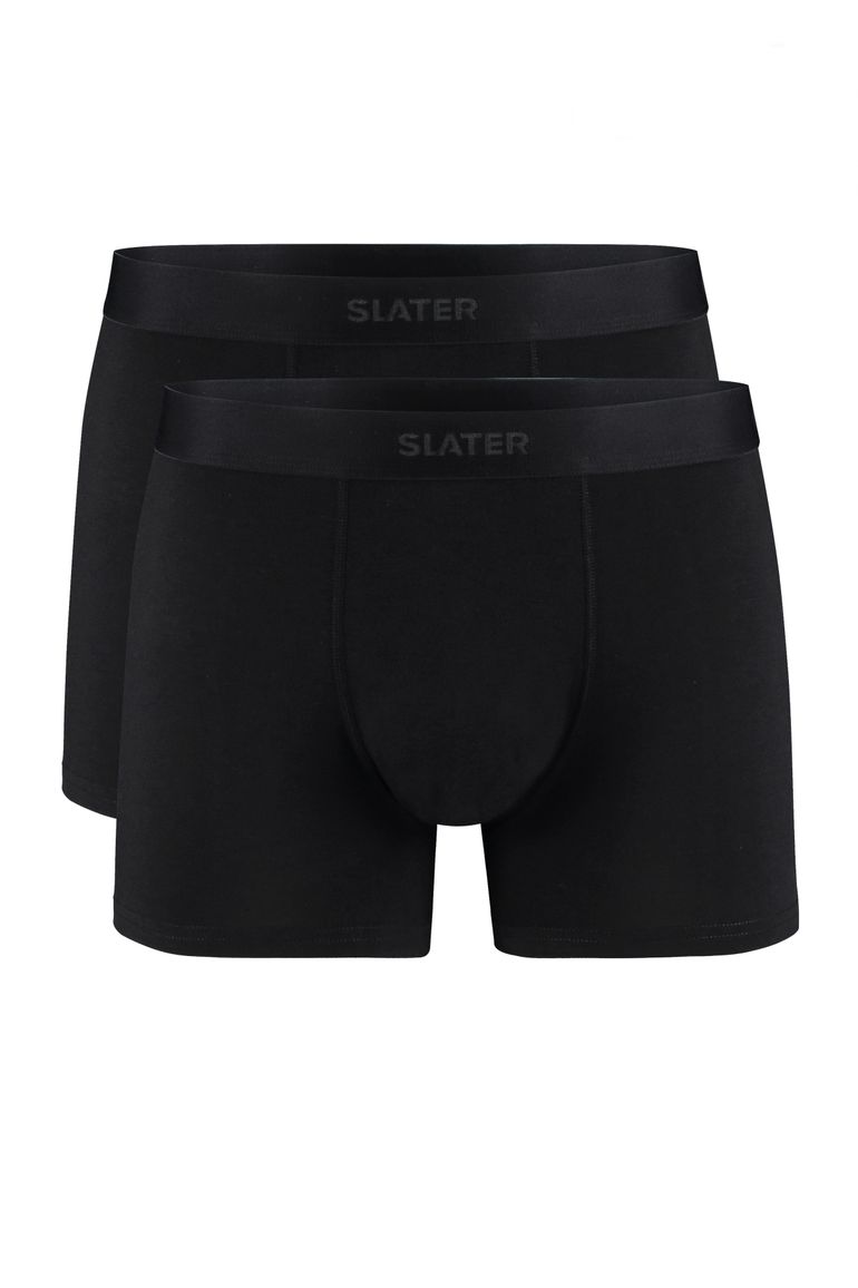 Slater Basic Bamboe boxershort zwart 2-pack katoen