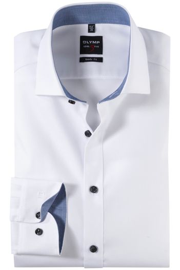 Olymp Overhemd Olymp wit Level Five