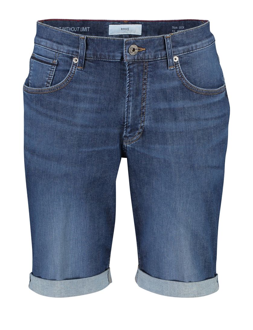 Brax shorts denim Buck 5-pocket blauw