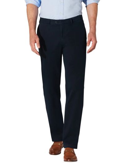 Hiltl Hiltl pantalon Parma katoen donkerblauw