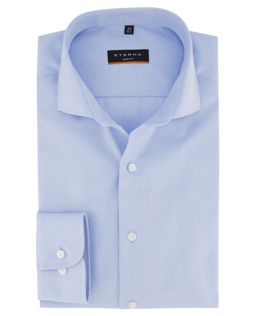 Overhemd Eterna Slim Fit blauw