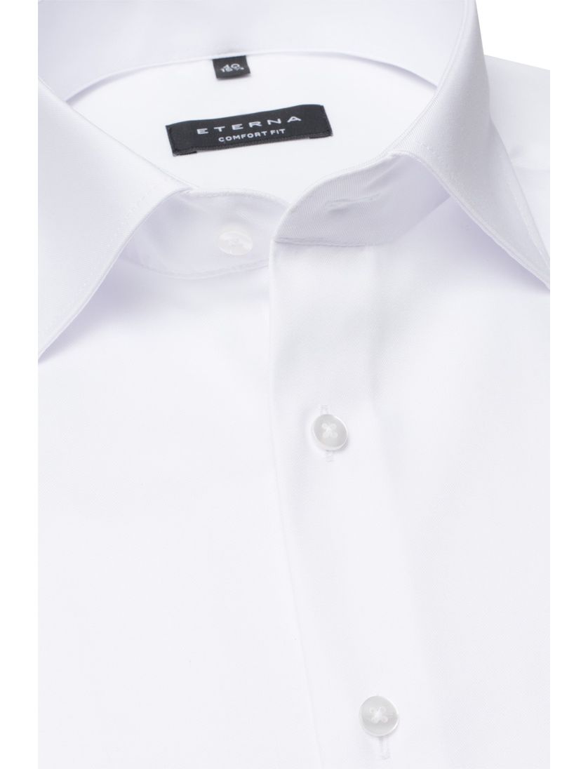 Eterna overhemd effen wit Comfort Fit