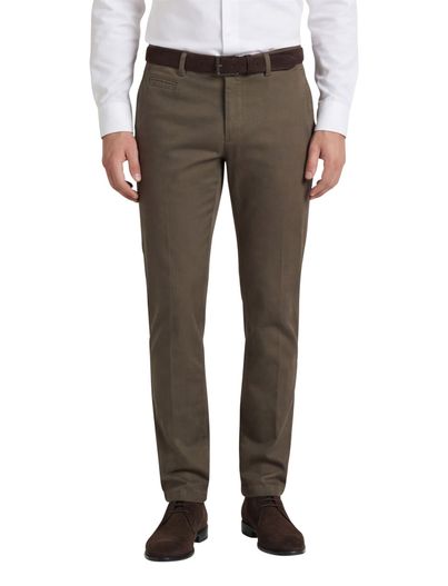 Portofino Portofino broek slim fit groen