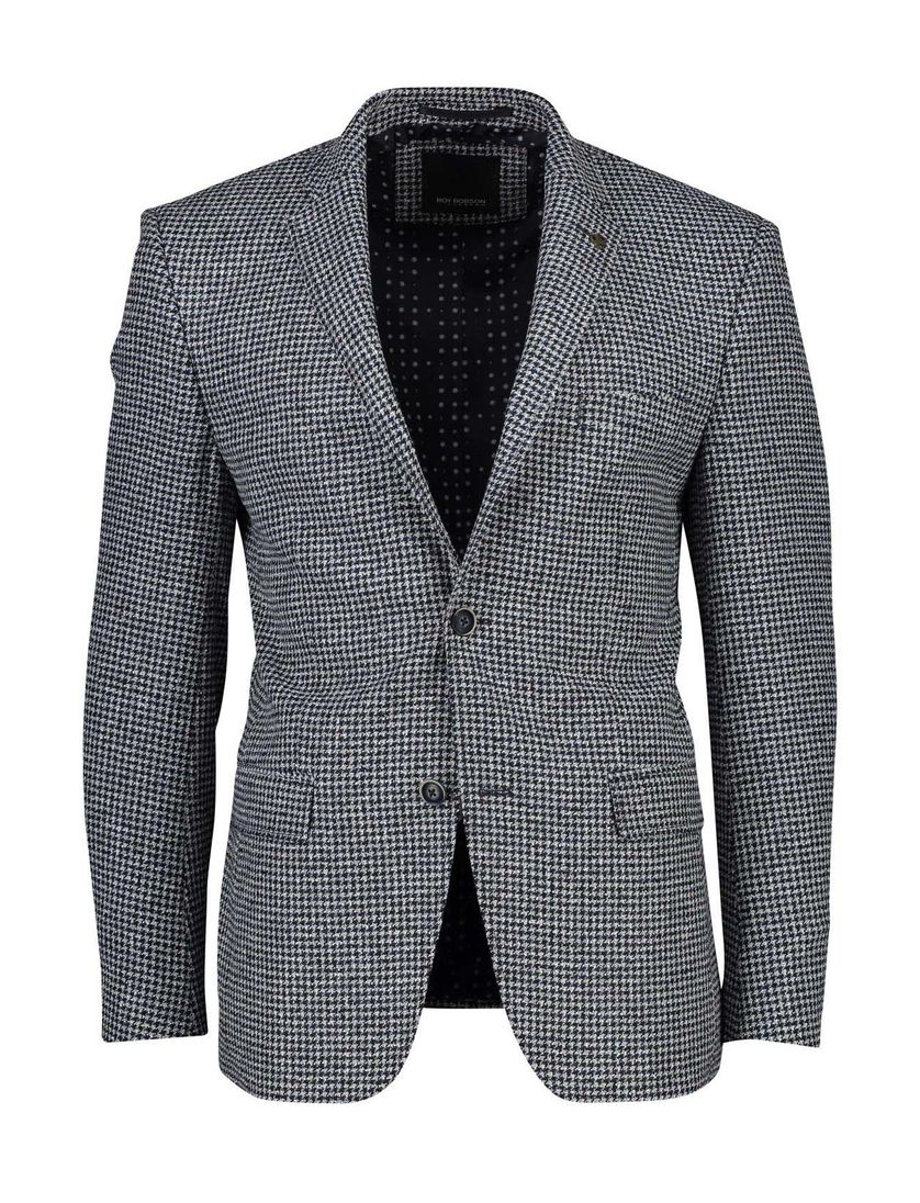 Roy Robson colbert donkerblauw pied-de-poule