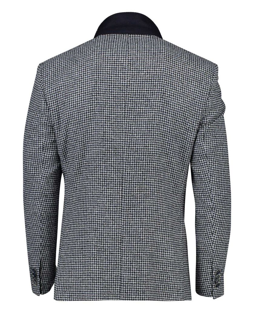 Roy Robson colbert donkerblauw pied-de-poule