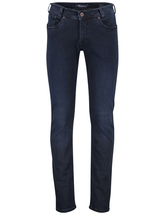 pantalon Gardeur donkerblauw effen katoen Sandro
