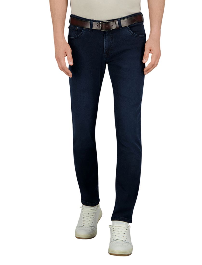 Gardeur 5-pocket donkerblauw katoen Sandro