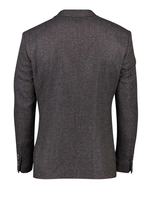 Digel colbert Edison-G print bruin blauw