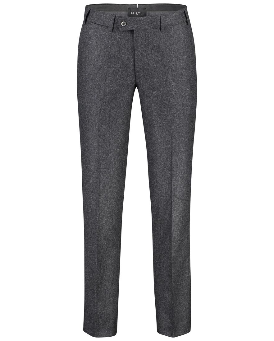 Hiltl wollen pantalon grijs effen wol