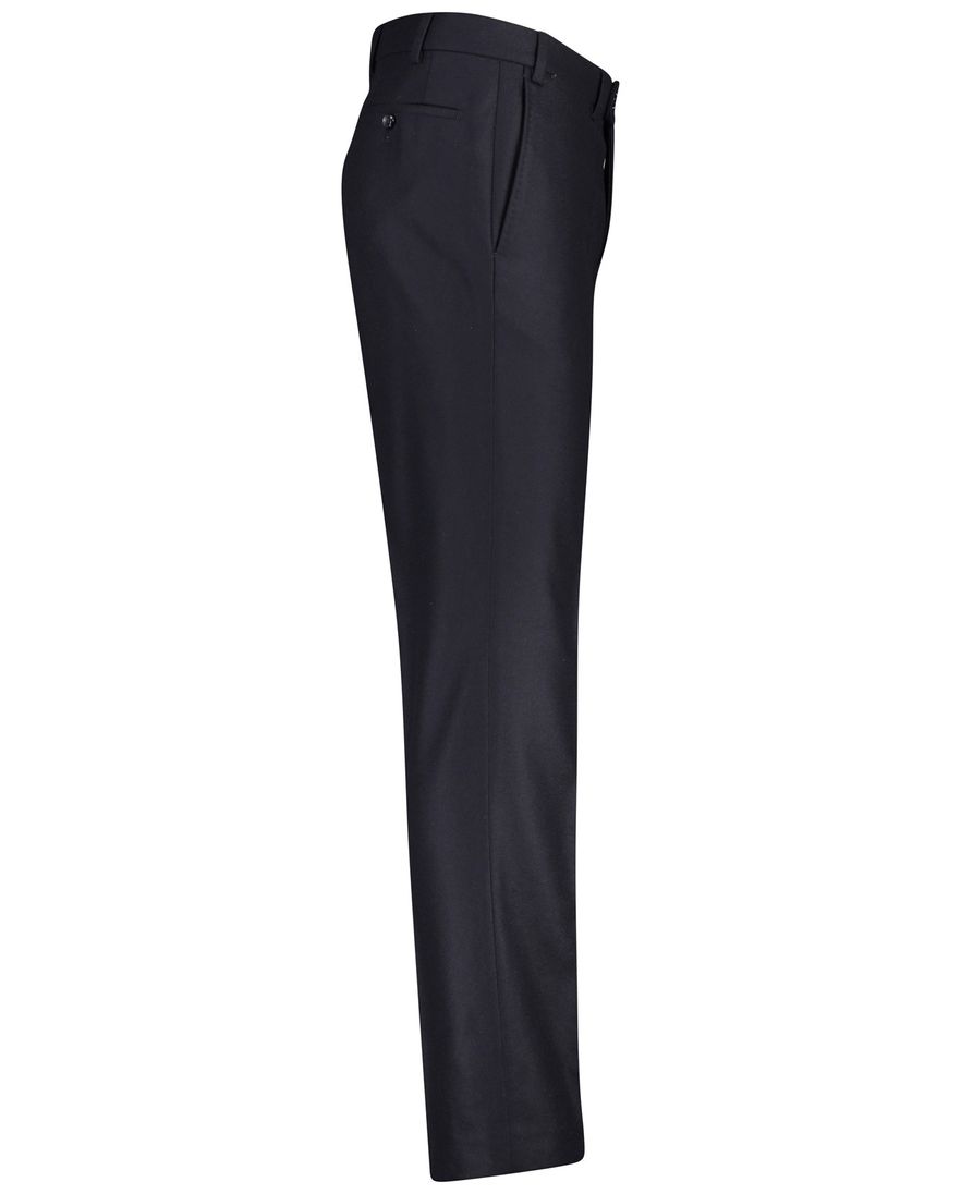 Hiltl wollen pantalon donkerblauw effen