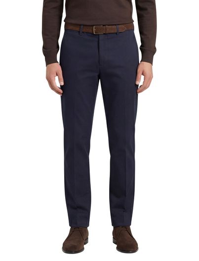 Hiltl Donkerblauwe pantalon Hiltl normale fit