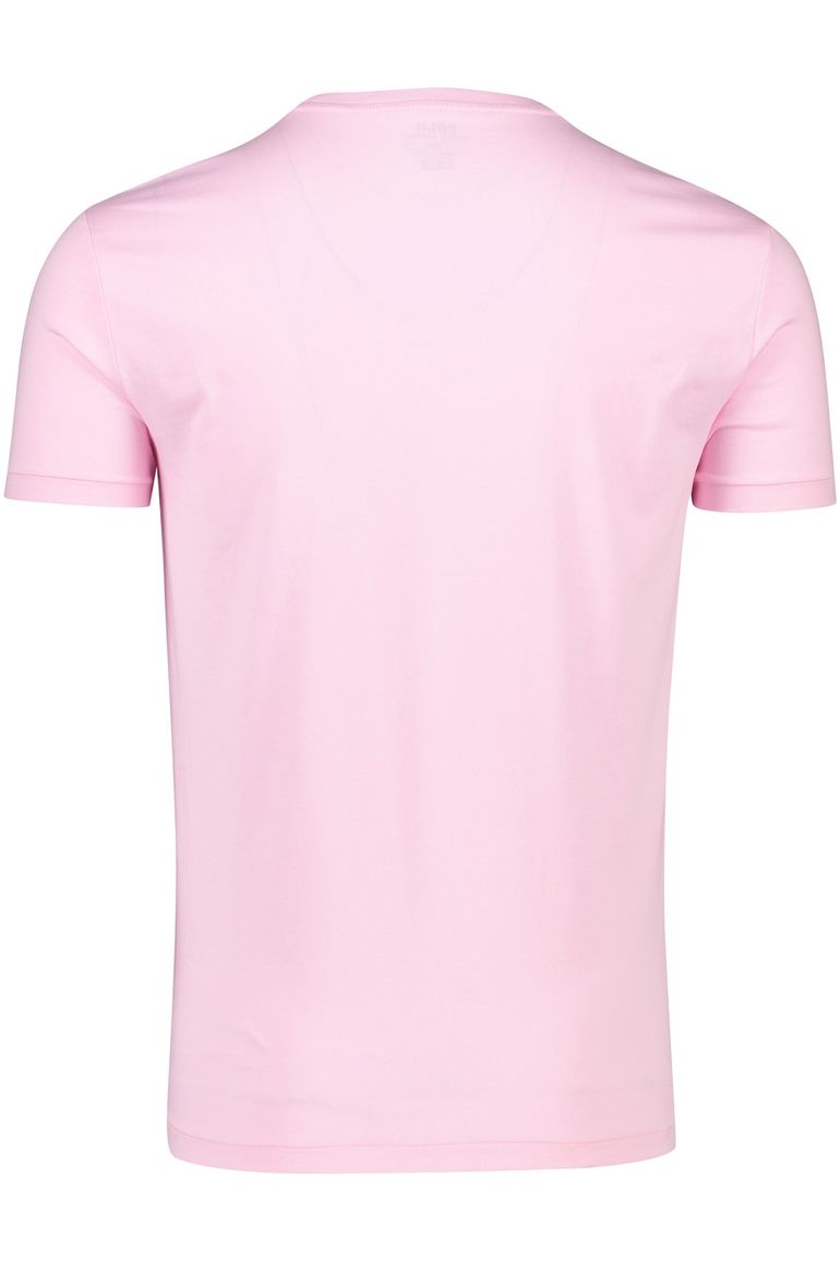 Roze t-shirt Ralph Lauren Custom Slim Fit