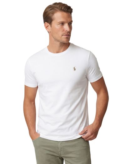 Polo Ralph Lauren Ralph Lauren t-shirt spierwit Custom Slim Fit