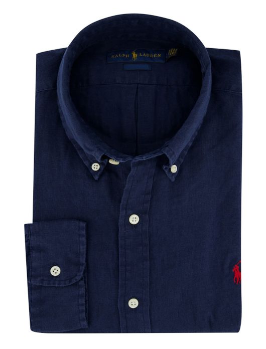 Hemd Ralph Lauren Big & Tall donkerblauw