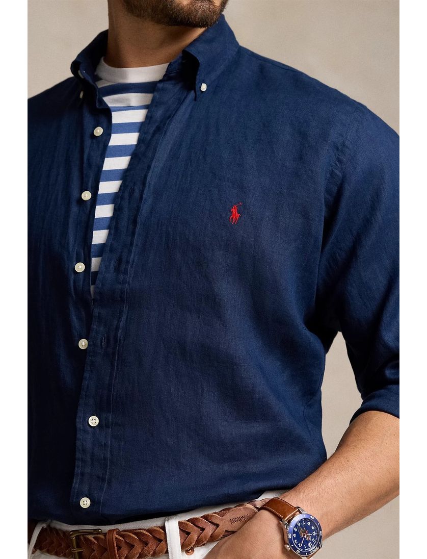 Hemd Ralph Lauren Big & Tall donkerblauw