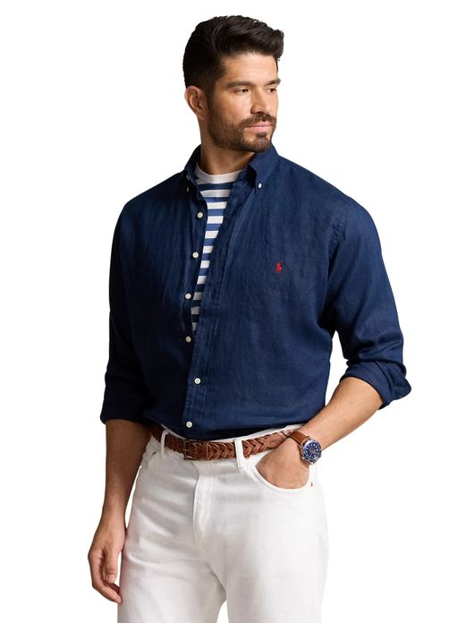 Hemd Ralph Lauren Big & Tall donkerblauw