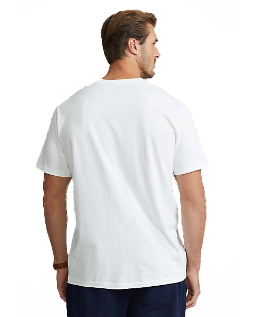 T-shirt Polo Ralph Lauren Big & Tall wit borstzak