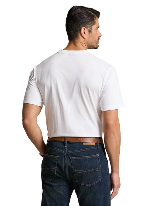 T-shirt Polo Ralph Lauren Big & Tall wit borstzak