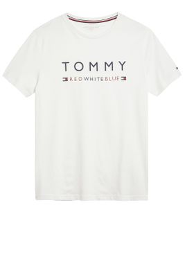 Tommy Hilfiger Pyjamashirt Tommy Hilfiger wit met opdruk