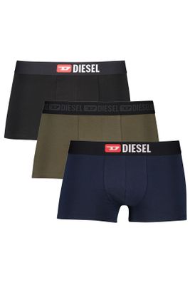 Diesel Diesel 3-pack boxershorts zwart navy groen
