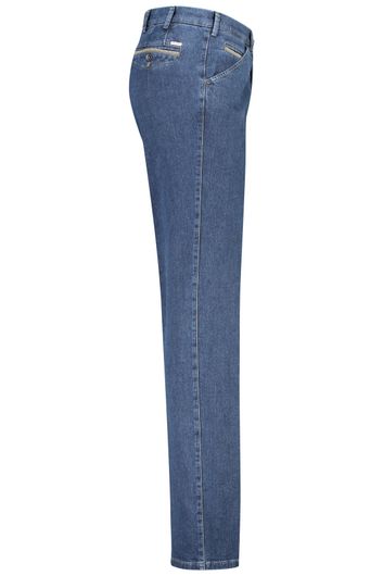 Meyer jeans Chicago donkerblauw effen denim