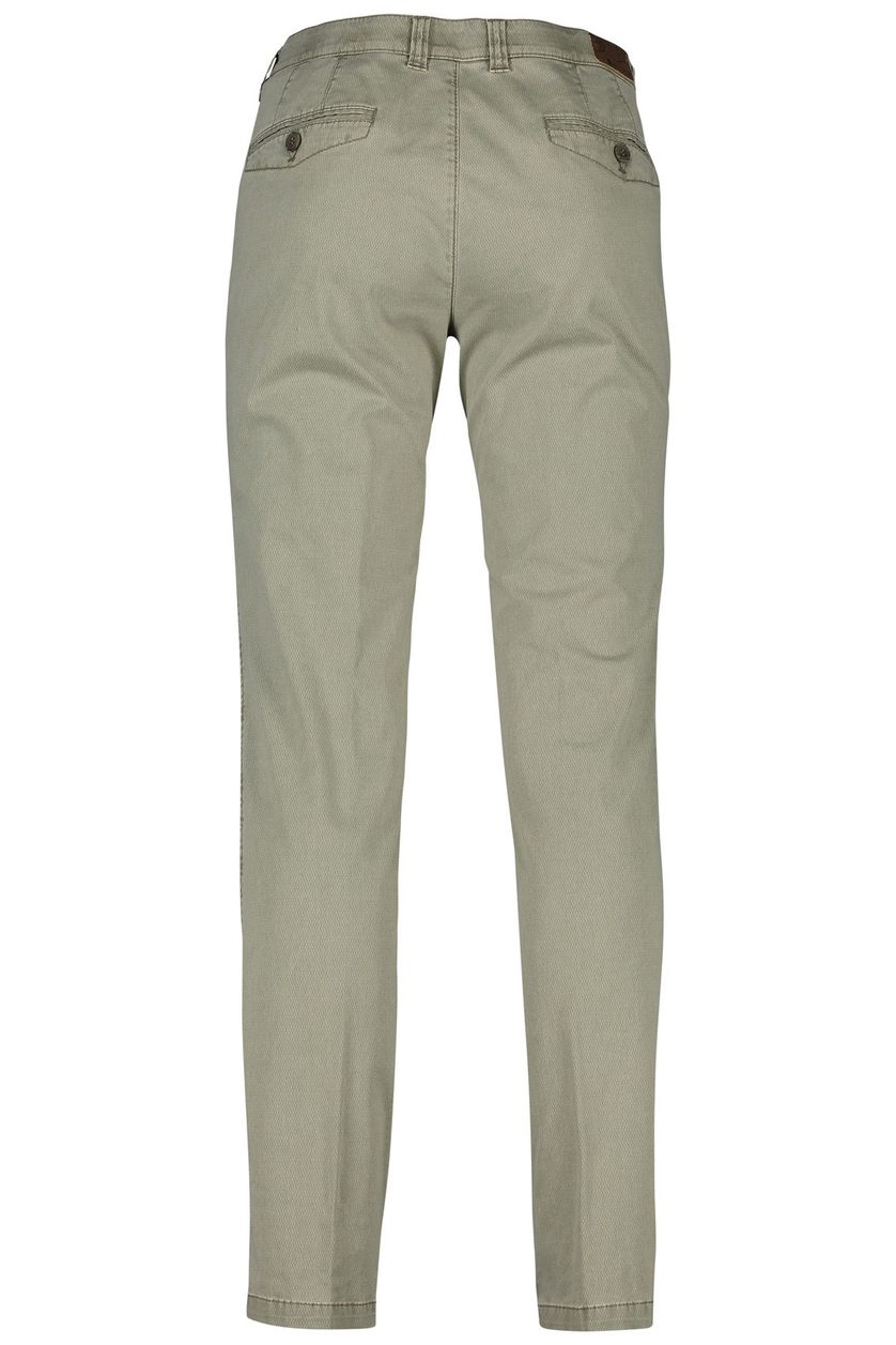 M.E.N.S. pantalon Xtend flatfront modern fit groen