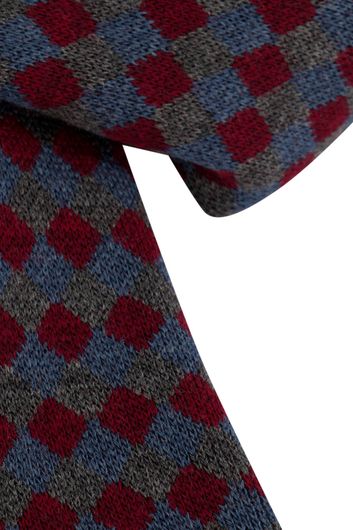 Michaelis sjaal grijs rood blauw geprint