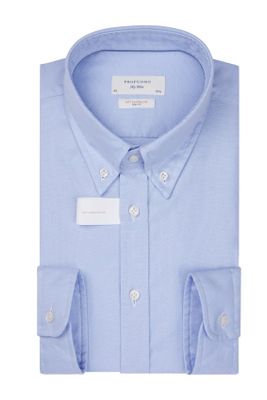 Profuomo Profuomo overhemd Soft Constructed blauw Slim Fit