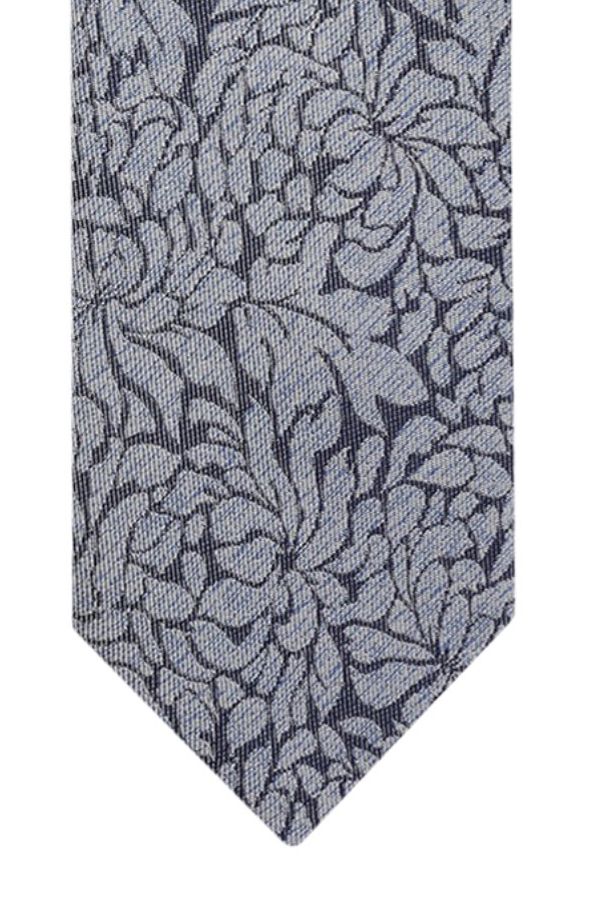 Michaelis stropdas blauw met bloemenprint