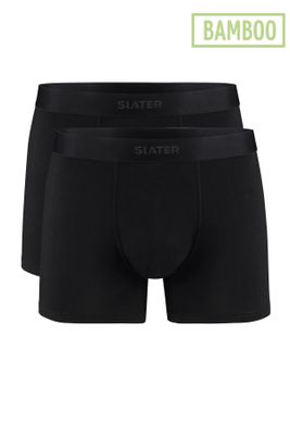 Slater Slater boxershort bamboo 2-pack zwart