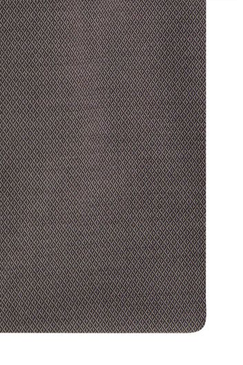 Olymp business overhemd Level Five slim fit grijs geprint katoen